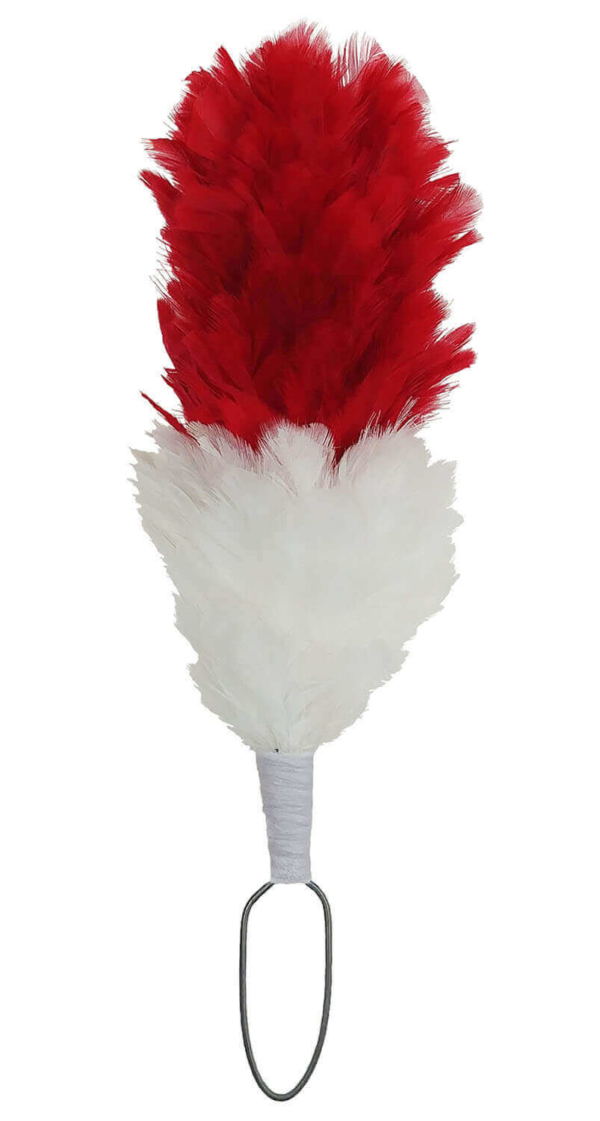 Red and White Hackle