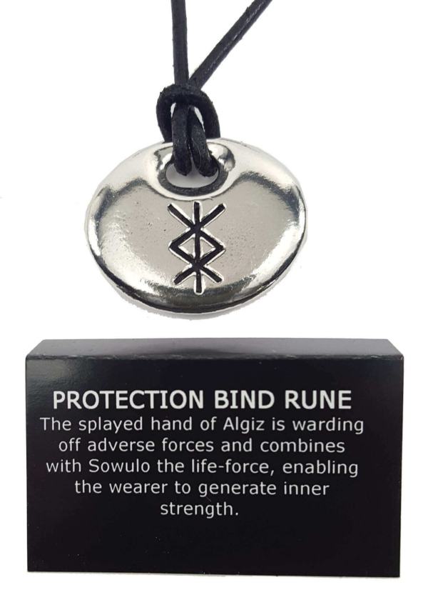 Protection Bind Rune Pewter Pendant