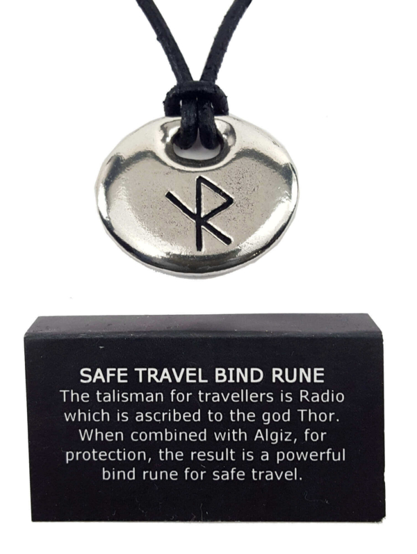 Safe Travel Bind Rune Pewter Pendant