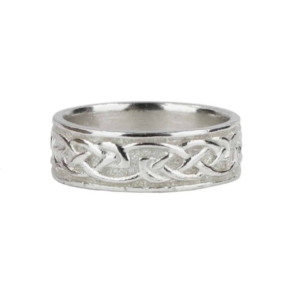 Womens Sterling Silver Celtic Knot Wedding Band - Size 7* in sterling silver for women.