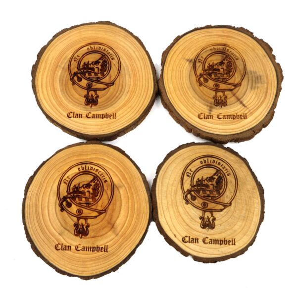 Campbell Clan Crest Coasters