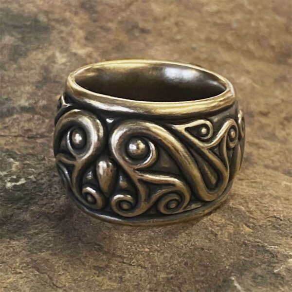 The Druid's Ring has an ornate design on it.