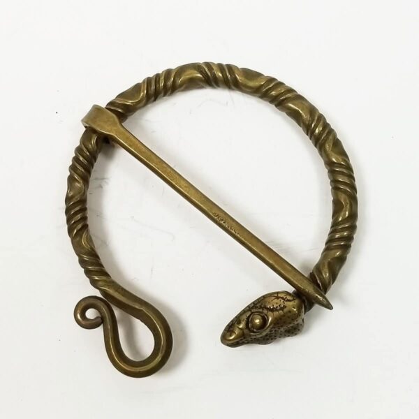 A Bronze Snake Penannular Brooch.