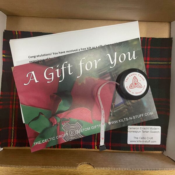 A Kilt Buying Experience - An Experience in a Box.