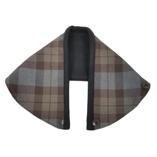 An Outlander Neck Warmer Cowl Scarf - Premium Wool on a white background enhances the look with its premium wool fabric.