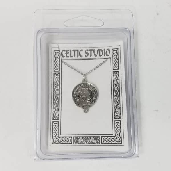 Home Clan Crest Pewter Necklace, perfect for adding a touch of home to your style.