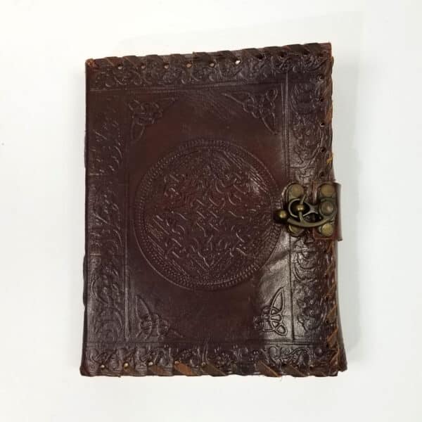 A Leather-Bound Celtic Knot Journal