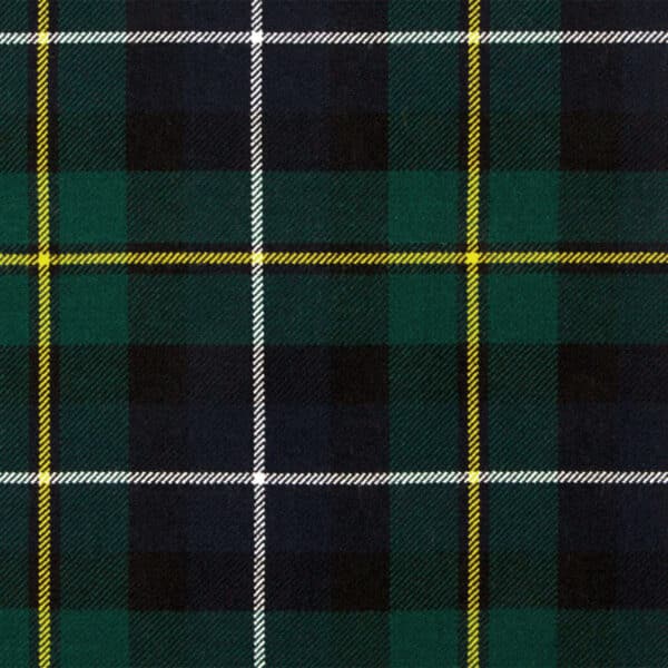 A green and yellow plaid MacNaughton Muted PV Tartan REMNANT fabric.