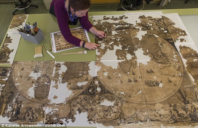Rare Map Discovered In Scottish House Restored
