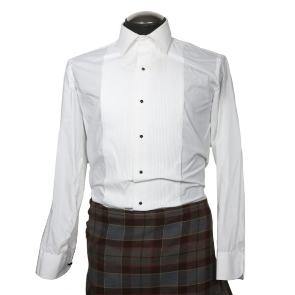 A white shirt and Argyle Formal Shirt and Neck Tie Set on a mannequin.