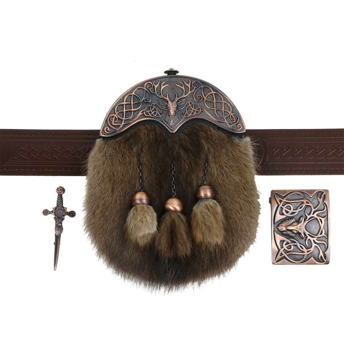 The Celtic Croft Stag's Head Kilt Pin