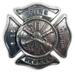 Fire Rescue Fire Fighter Cap Badge/Brooch
