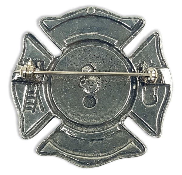 Fire Rescue Fire Fighter Cap Badge/Brooch