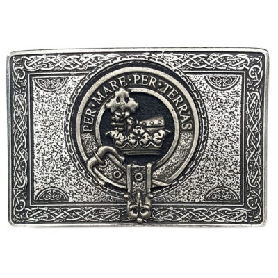 Clan Crest Kilt Belt Buckle—Model Your Heritage Proudly