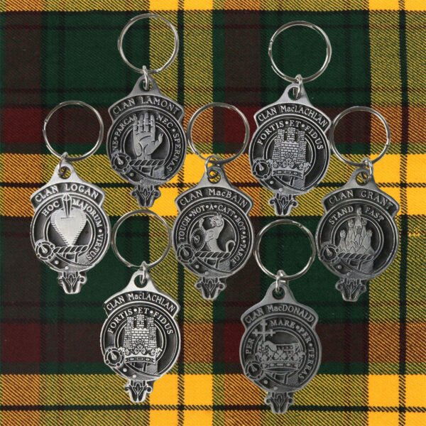Scottish clan crest keychains featuring the Irish Coat of Arms Key Chain.