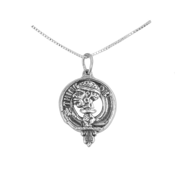 A MacLellan Silver Clan Crest Necklace.