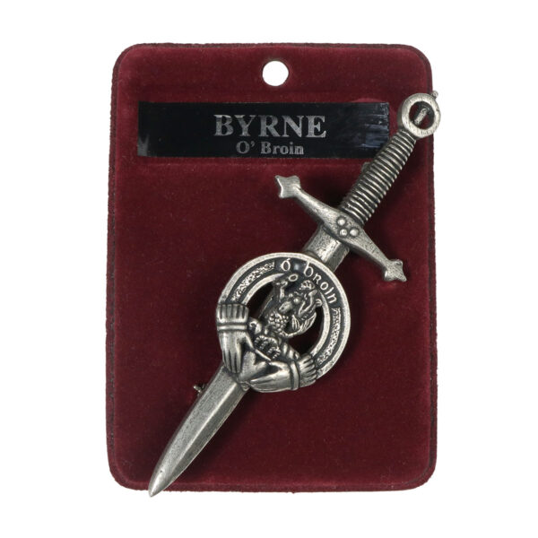 Byrne Irish Family Crest Kilt Pin