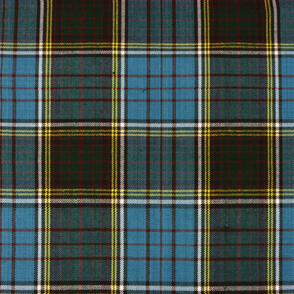 A blue and yellow plaid fabric.