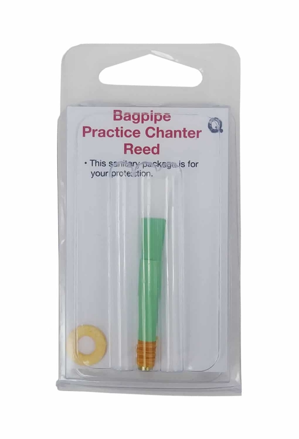 Pipers' Choice Green Practice Chanter Reed for bagpipes.