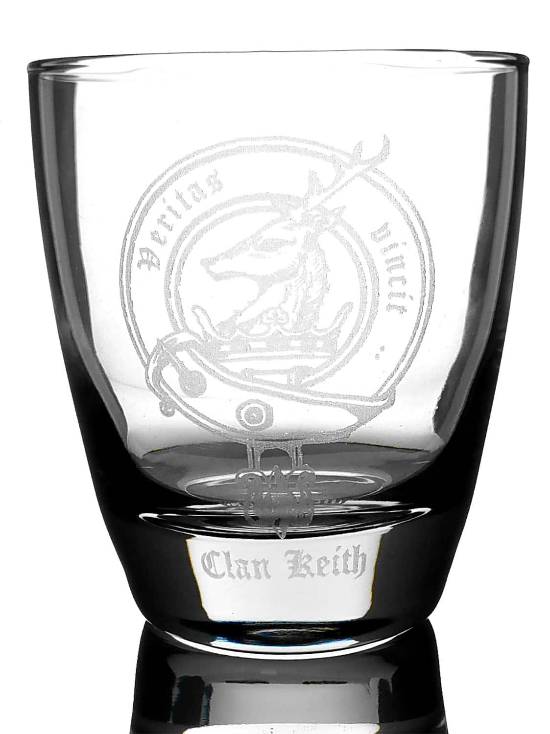 Keith Clan Crest Round Whisky Glass
