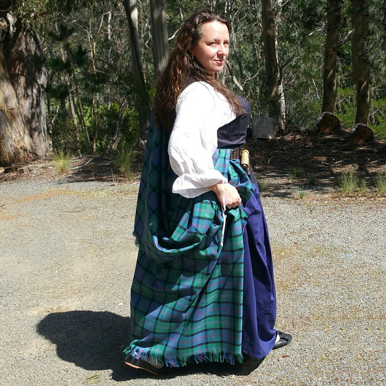 Scottish Scott Black & White Modern Clan Tartan Women Leggings