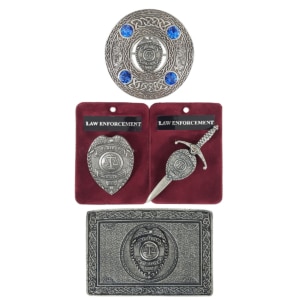 Protect and Serve Law Enforcement Belt Buckle | Kilts-n-Stuff.com