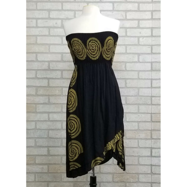 Celtic Knot Strapless Scalloped Sun Dress/Skirt