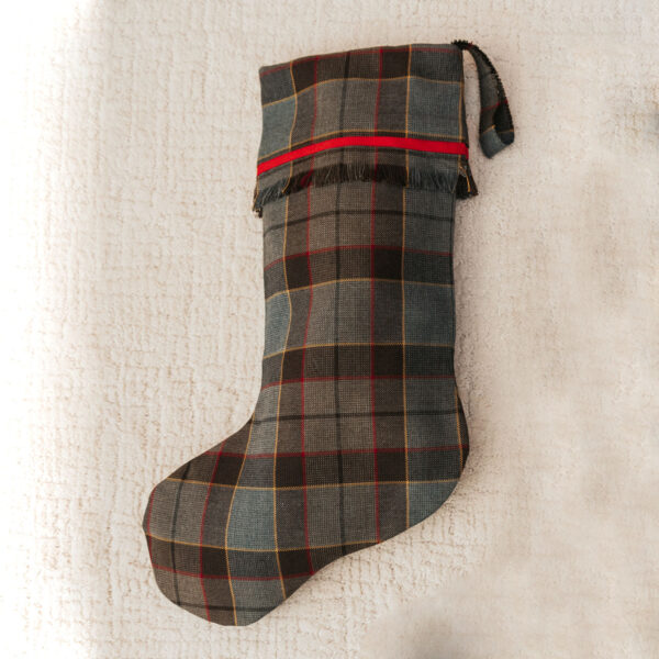 Scottish Tartan Outlander Christmas stocking.