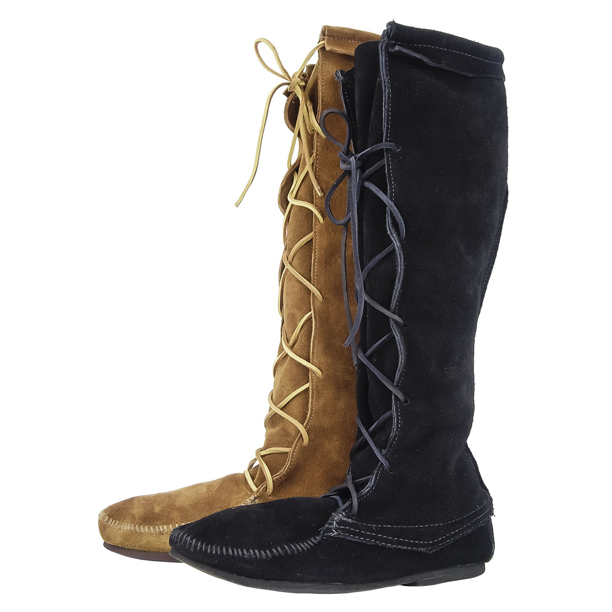 Mens Suede Knee High Boots