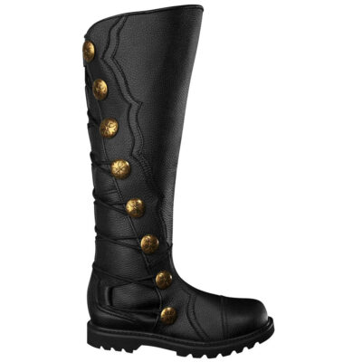 Premium Black Leather Knee-High Boots are soft and durable