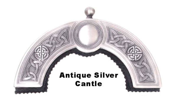 Antiqued Silver Cantle
