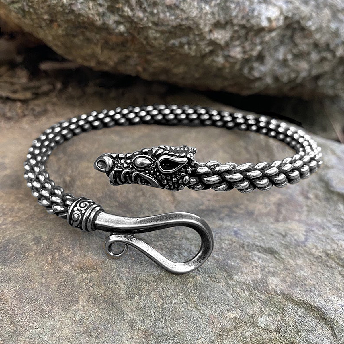 Amazon.com: Viking Bracelet Berserker - Nordic Metal Adjustable Arm Ring  with Bears - Scandinavian Design - Norse Jewelry Cuff for Men Women :  Handmade Products