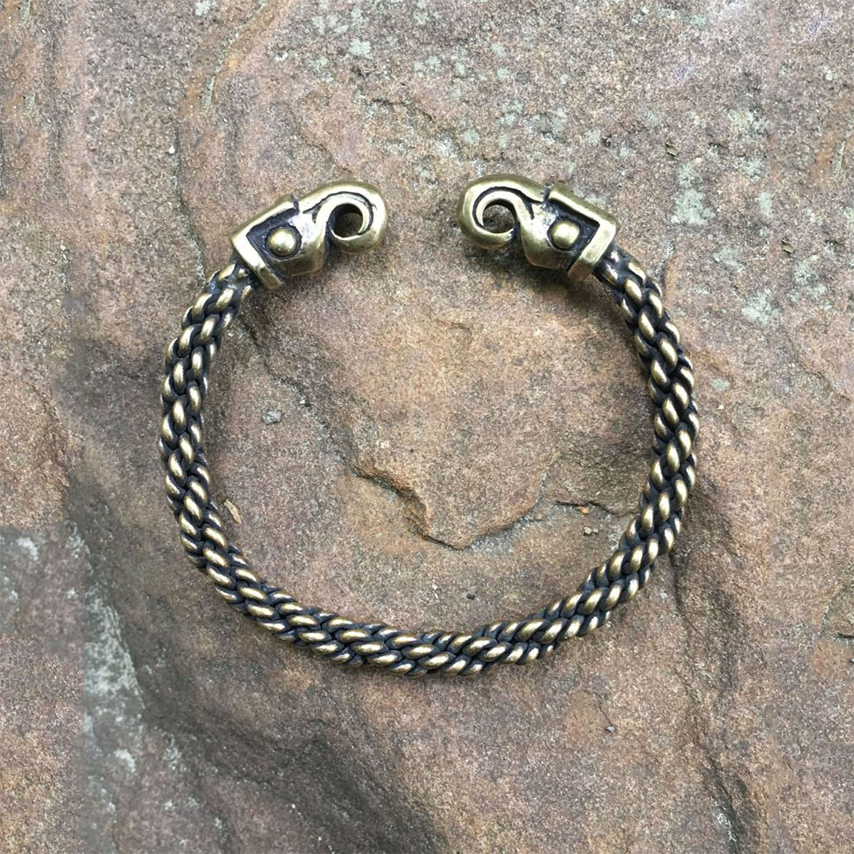 Forged Steel Woven Link Bracelet with Ball Terminals - Medieval/Iron/Celtic/ Torc | eBay