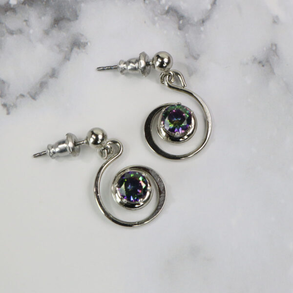Triquetra Sterling Silver dangle earrings.