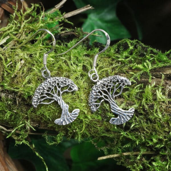 Sterling silver Tree of Life Earrings.