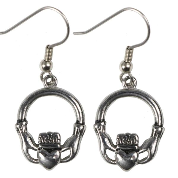 Stainless Steel Claddagh Earring