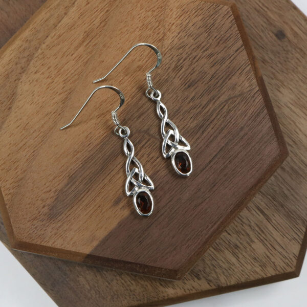 Triquetra Sterling Silver Earrings, also known as the Triquetra Sterling Silver Earrings.