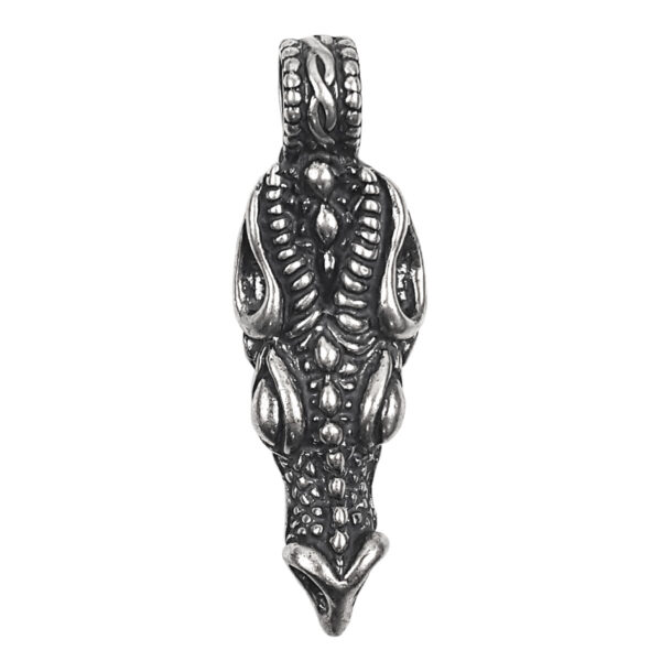A Dragons Head Pendant with an intricate design featuring a dragon's head.