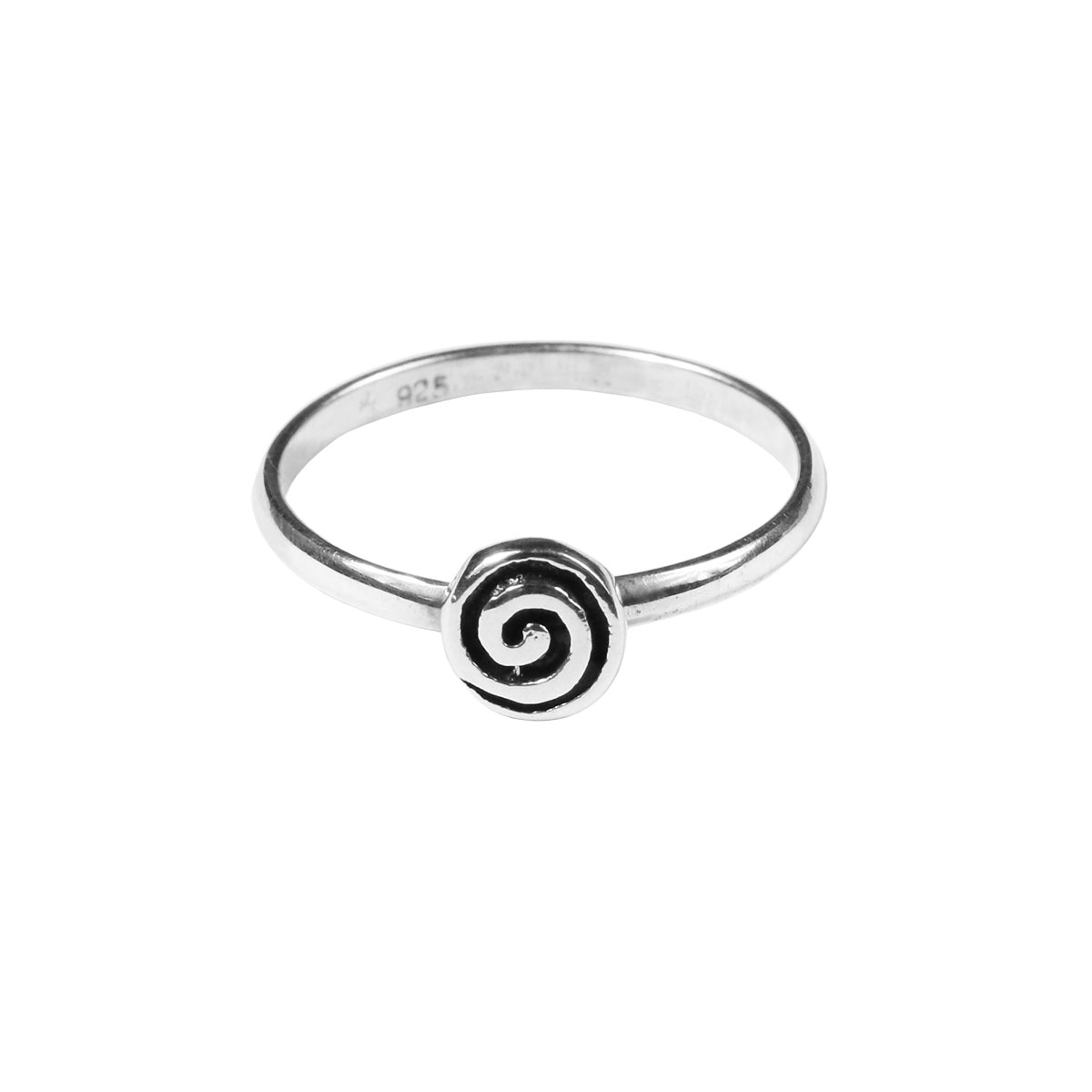 Handcrafted Sterling Silver Ring - Modern Spiral | NOVICA