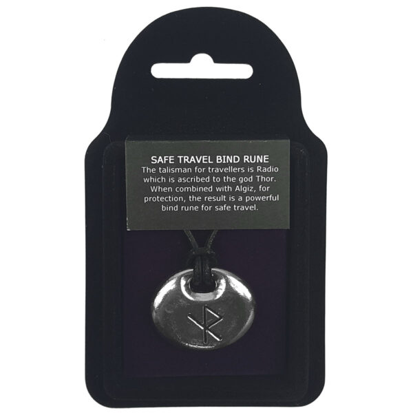 Safe Travel Bind Rune Pewter Pendant