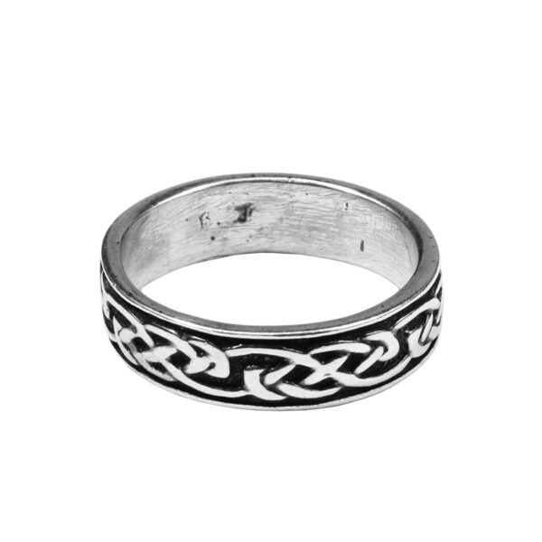 A Celtic Knot Sterling Silver Ring.