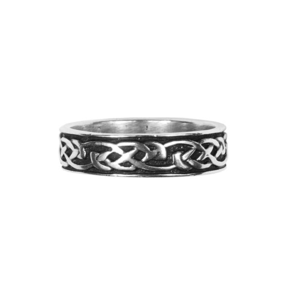 Celtic Knot Sterling Silver Ring in sterling silver.