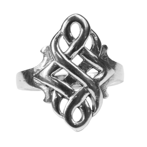 Celtic Knot Sterling Silver Ring in sterling silver.
