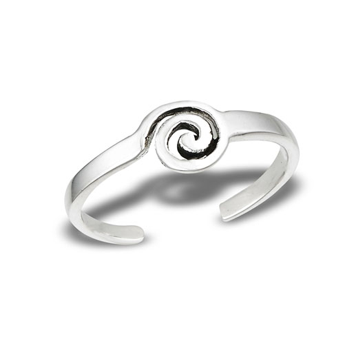 Spiral Sterling Silver Toe Ring