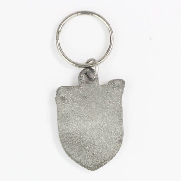 A Moore Irish Coat of Arms Key Chain with a shield design.