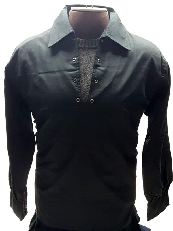 Poly Micro Jacobite Shirt - Black