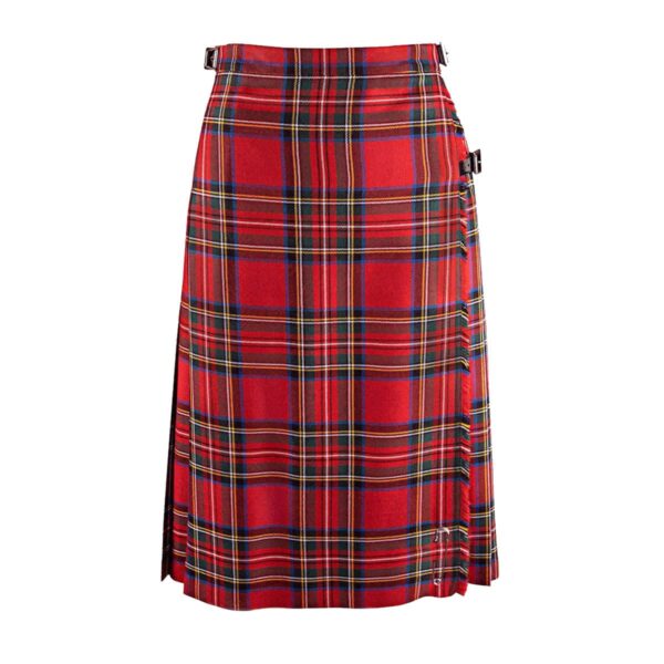 An Old & Rare Tartans Standard Ladies' Kilted Skirt on a white background.