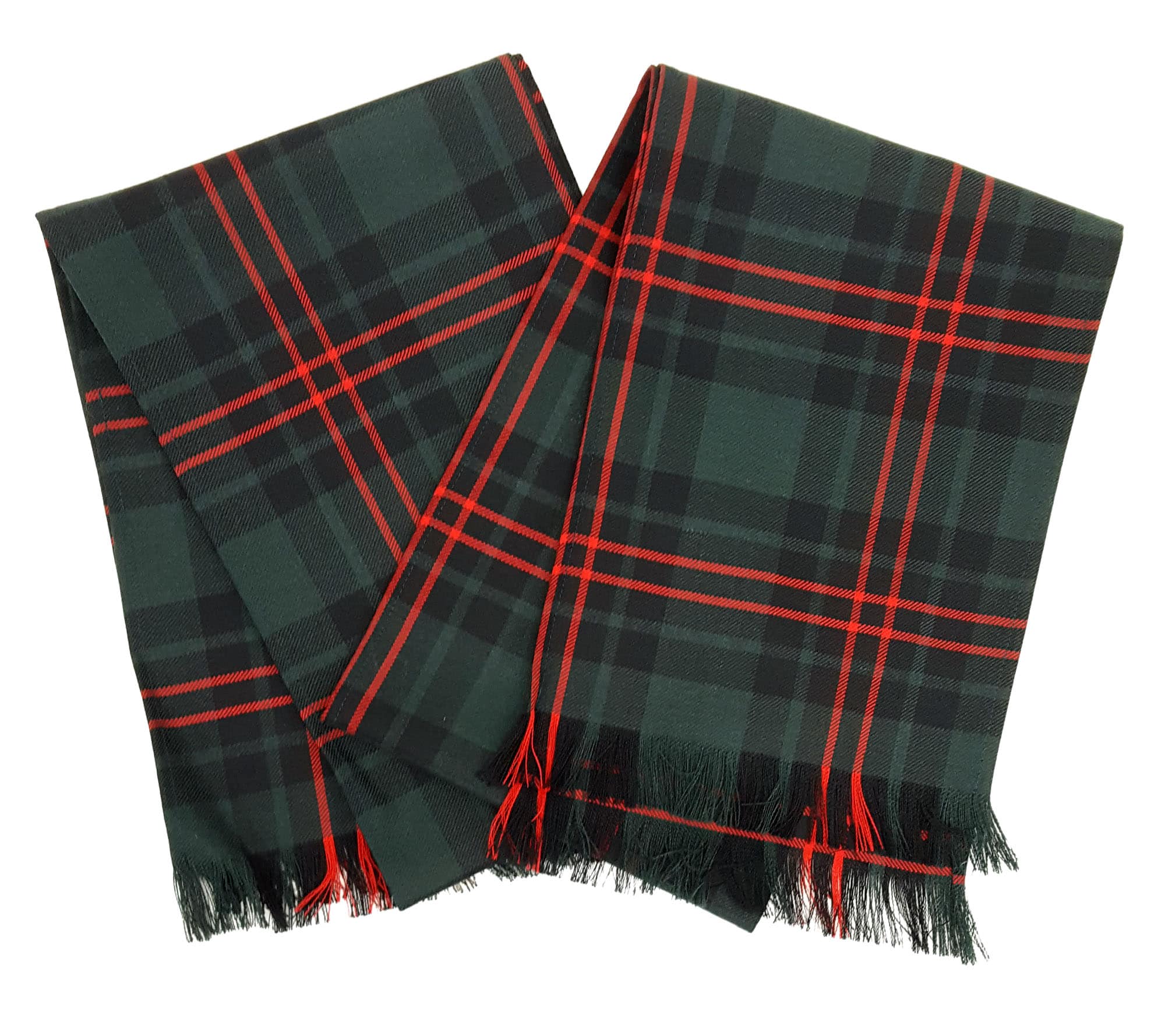 A set of two scarves in the Fife District Modern tartan