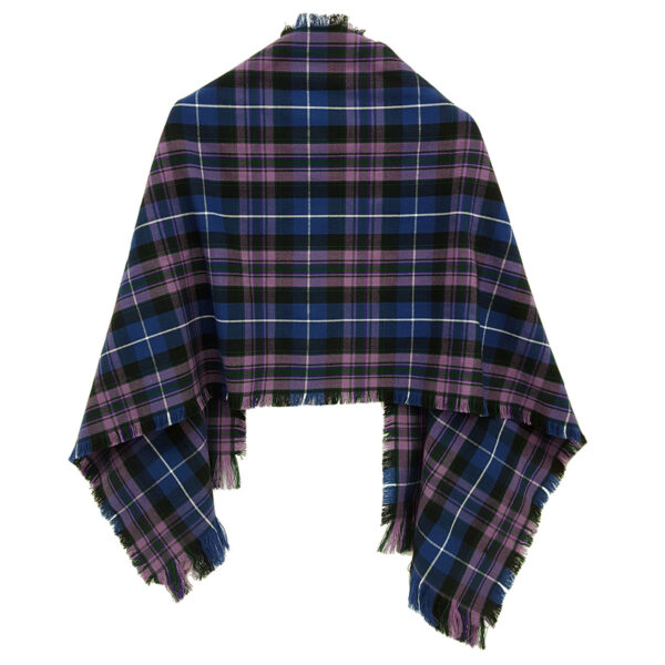 A Tartan Stole - Poly-Viscose Wool Free with fringes, perfect for chilly days.