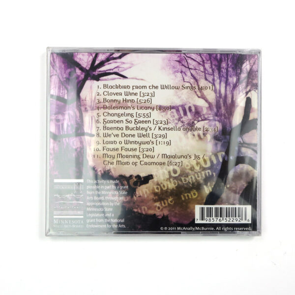 A purple CD featuring an image of a tree from "CD - Blackbird From The Willow Tree".